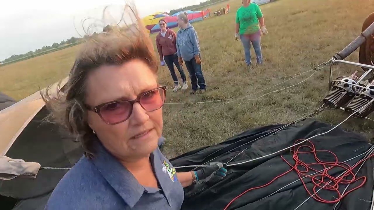Hot air balloon volunteer POV