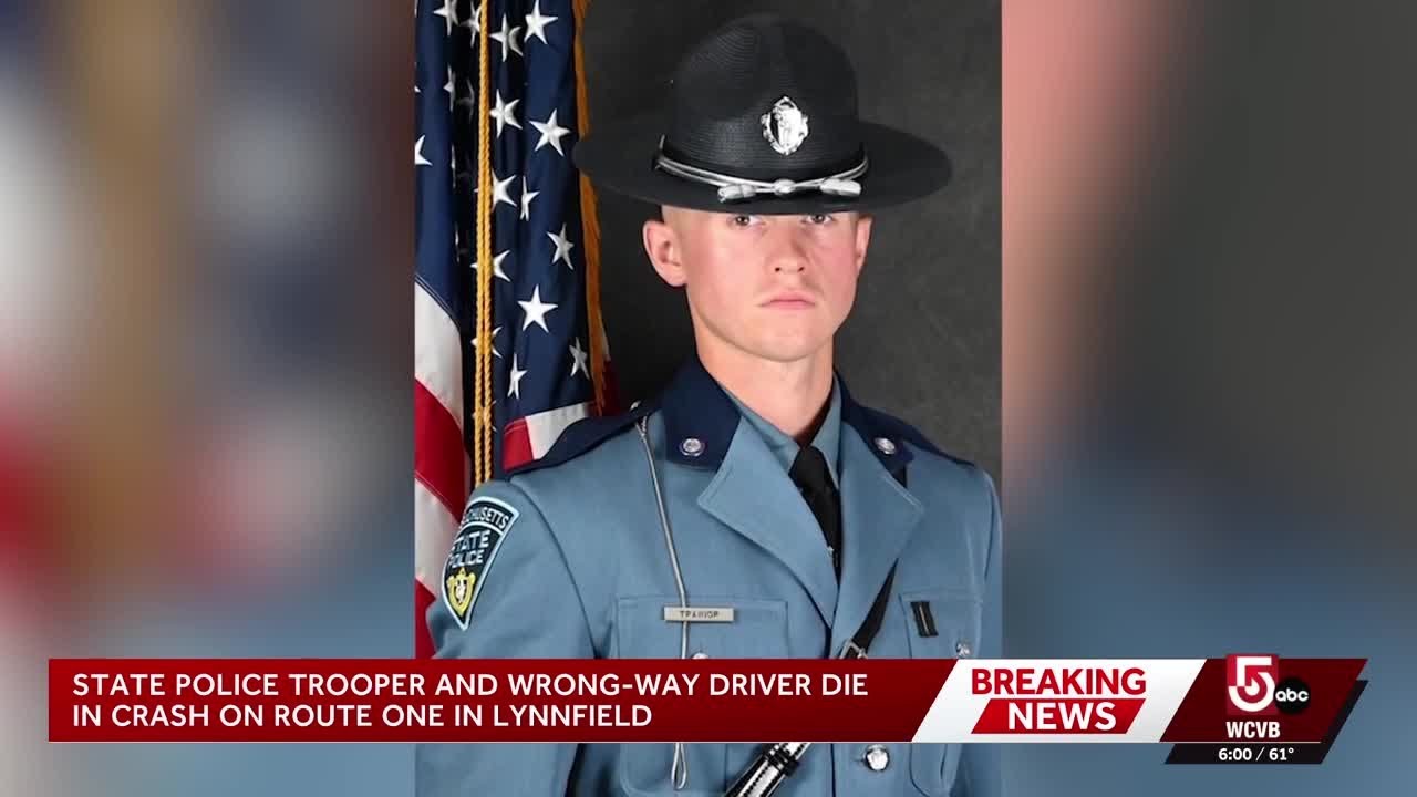 Massachusetts State Police trooper, wrong-way driver die in crash