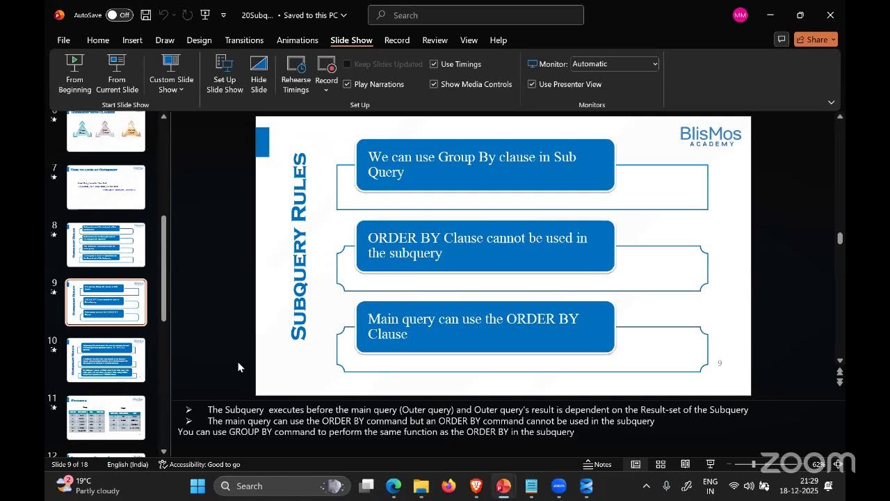 Blismos Academy - FREE SQL Course