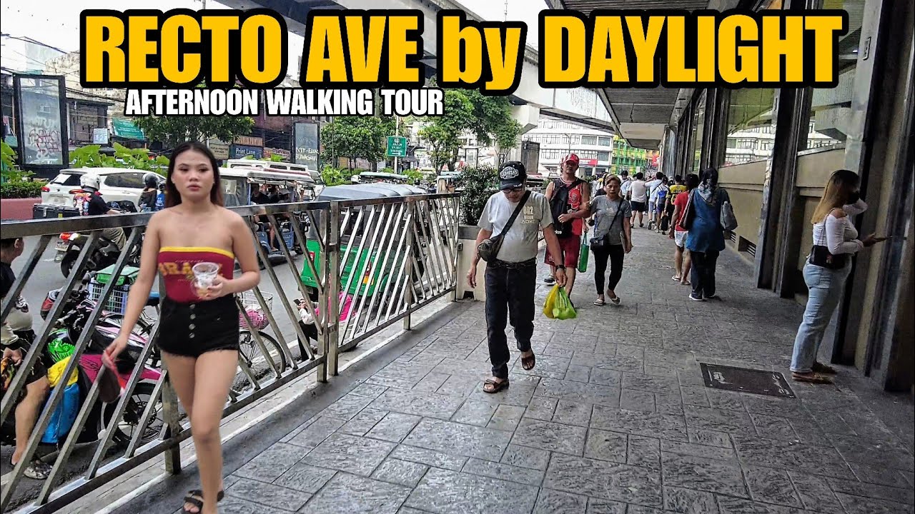 Downtown Manila City Philippines: RECTO AVENUE by DAYLIGHT  Walking Tour[4K]