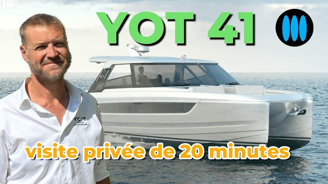 YOT 41 - 20 minutes de visite privée d'un powercat hors-bord étonnant