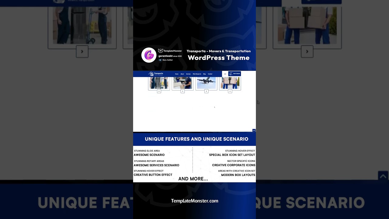 Transporta - Movers & Transportation WordPress Theme 