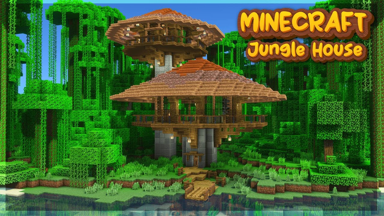 How to build THE BEST Jungle House in Minecraft | Tutorial