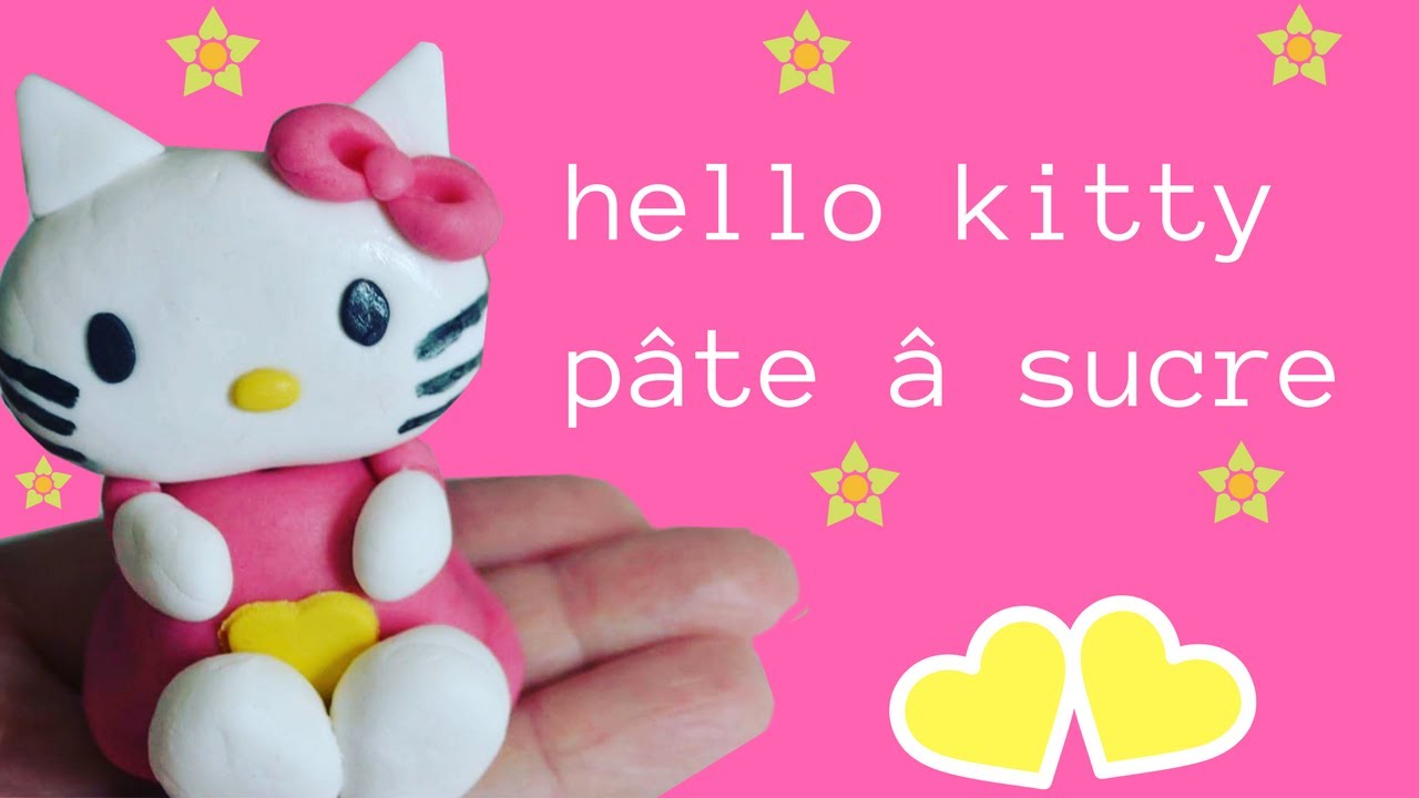 tuto hello kitty  pate a sucre facile et rapide