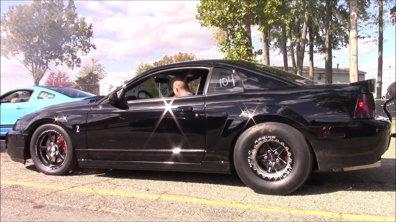 2003 Mustang Cobra Breaking Into The 8s - Best 8.93 at 158.3 MPH - Stick Shift With Blower
