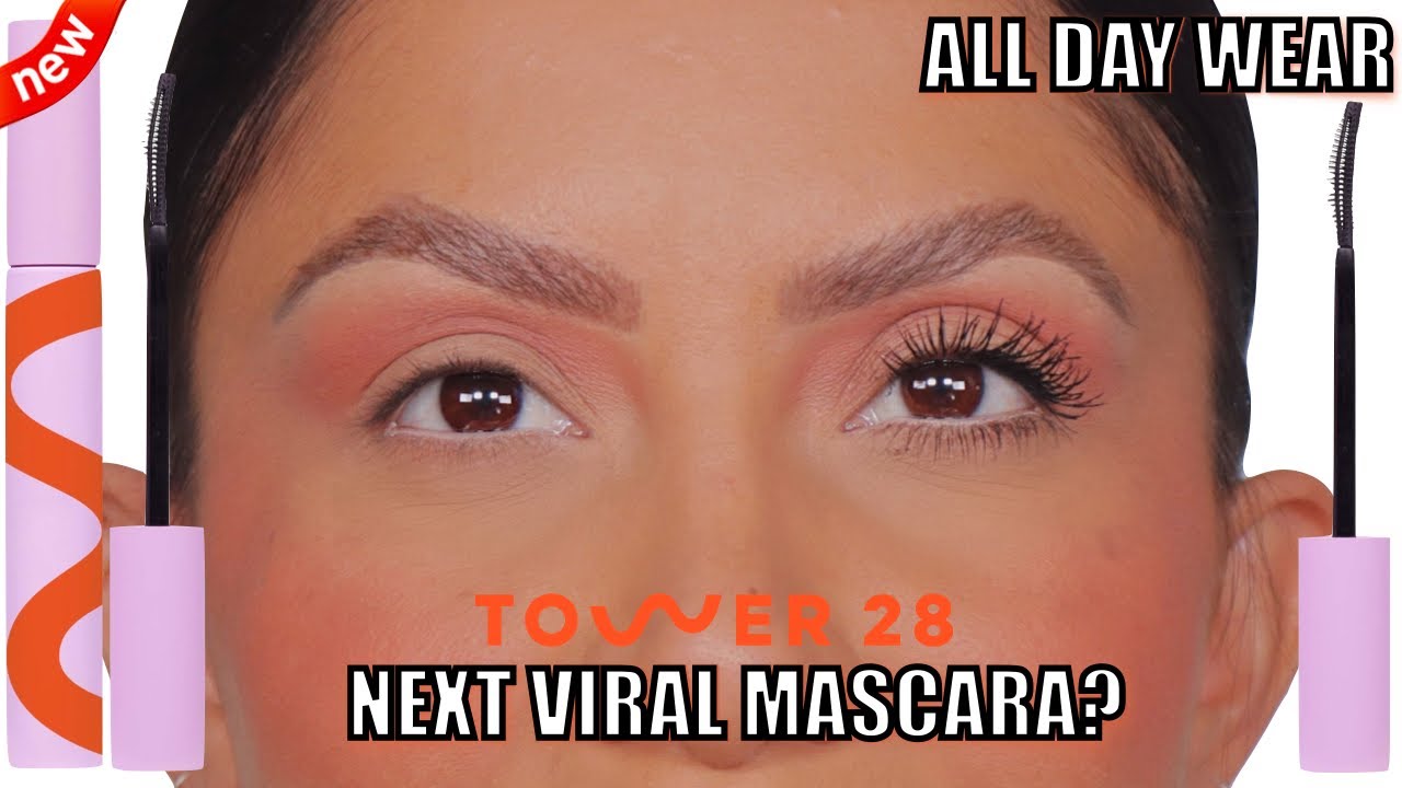 NEXT VIRAL MASCARA? *new* TOWER 28 MAKEWAVES MASCARA REVIEW+WEAR TEST *fine/flat lashes*|Magdaline