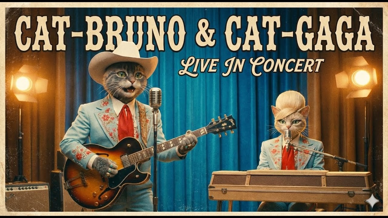 EPIC CAT PARODY: Lady Gaga, Bruno Mars - Die With A Smile (Full AI Cover & Video)