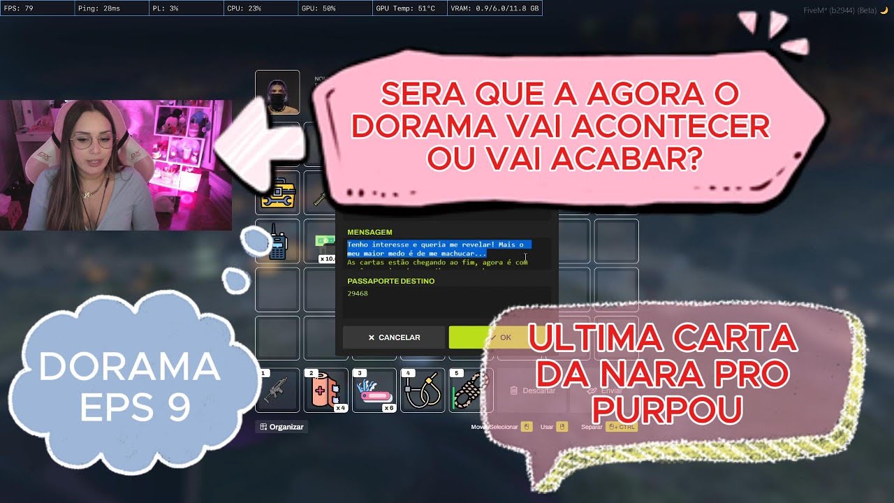 ULTIMA CARTA DA NARA PRO PURPOU, E AGORA? SERÁ QUE O DORAMA VAI PRA FRENTE? OU .... | Cortes da Nara