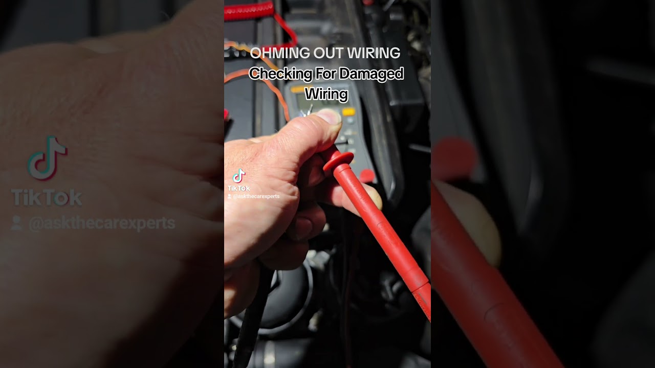 Tip! How To Test A Wire Using OHMS To Check RESISTANCE or an OPEN In The Wire #automobile #bmwdiy