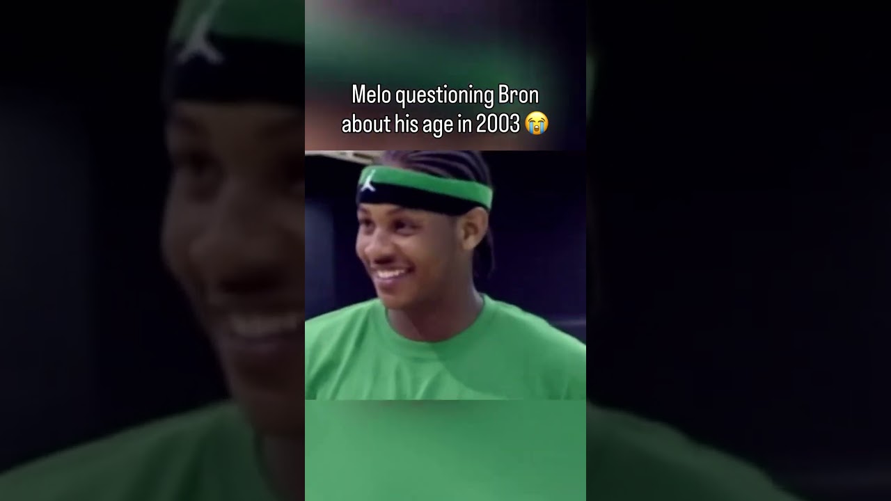 This Melo and Bron moment is over 22 years old