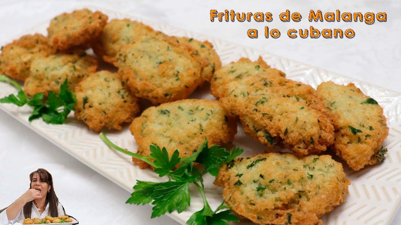 Frituras de Malanga a lo cubano/ Receta Cubana de Fritura de Malanga, como hacer frituras de malanga