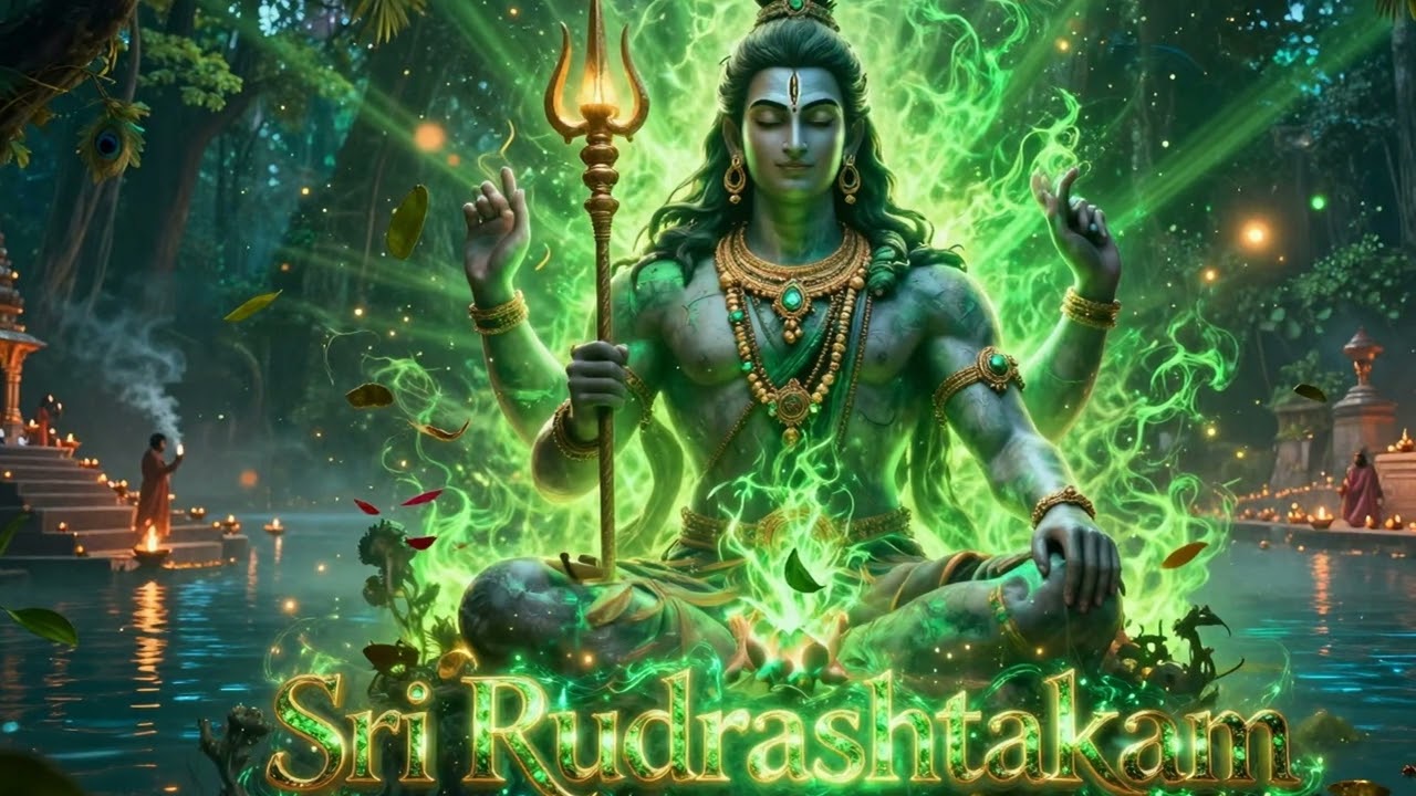 Sri Rudrashtakam (V1) | Shiva Mantra for Peace 🙏 Varanasi Dawn