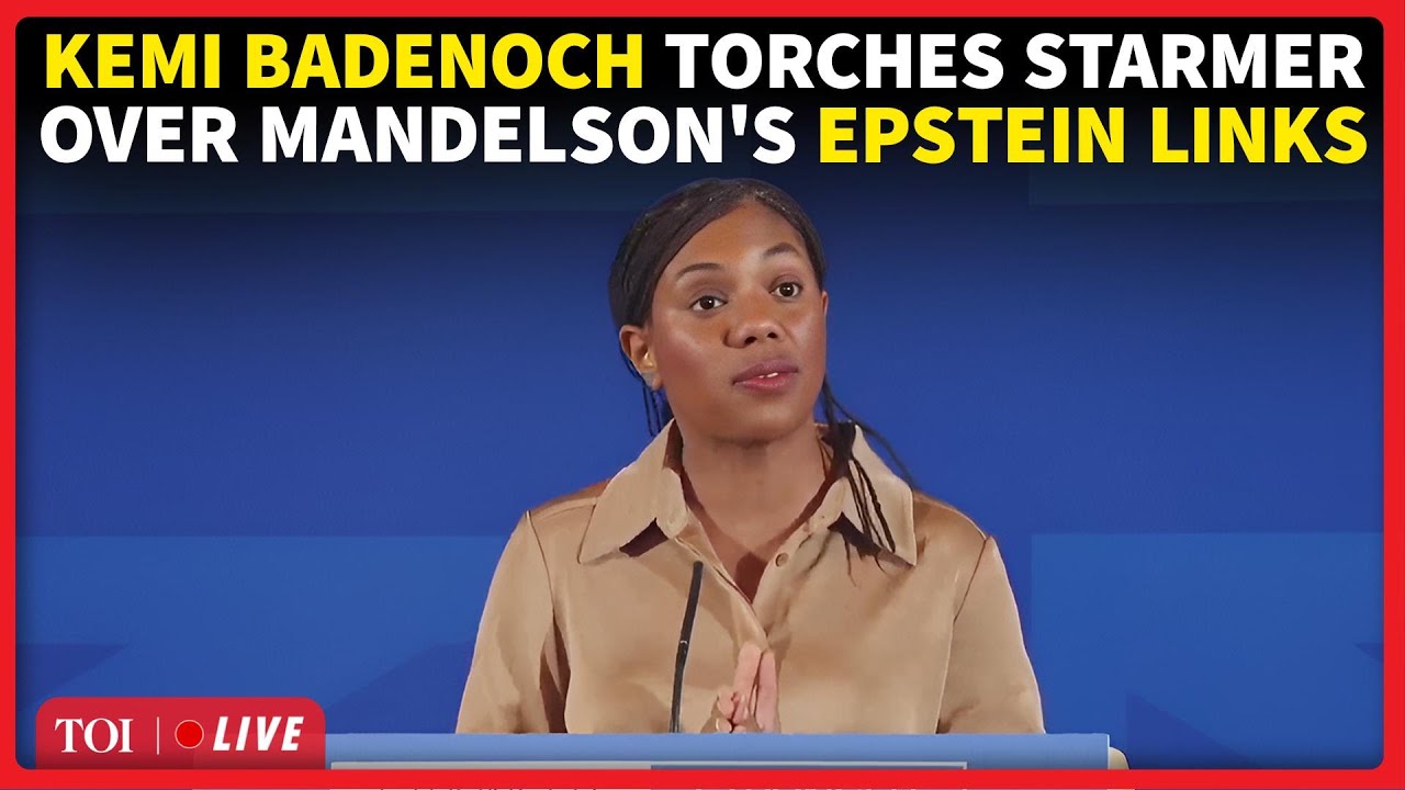 LIVE | Kemi Badenoch Raises Concern In Fiery Speech; Slams UK PM Over Mandelson's Epstein Links