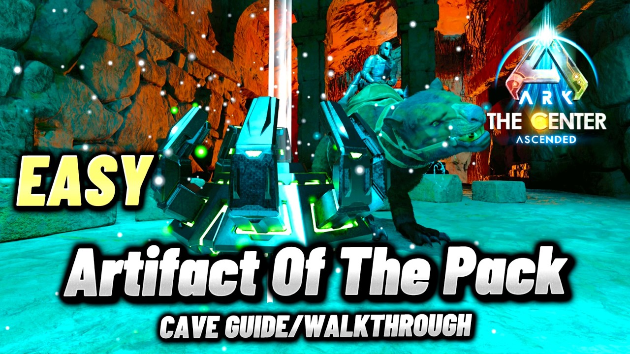 Ark: Survival Ascended The Center Artifact Of The Pack, Cave Guide/Walkthrough How To Do Jump Puzzle