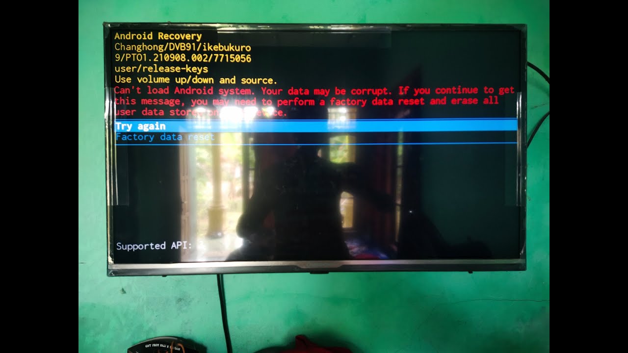 MENGATASI ANDROID TV YANG MASUK MODE ANDROID RECOVERY