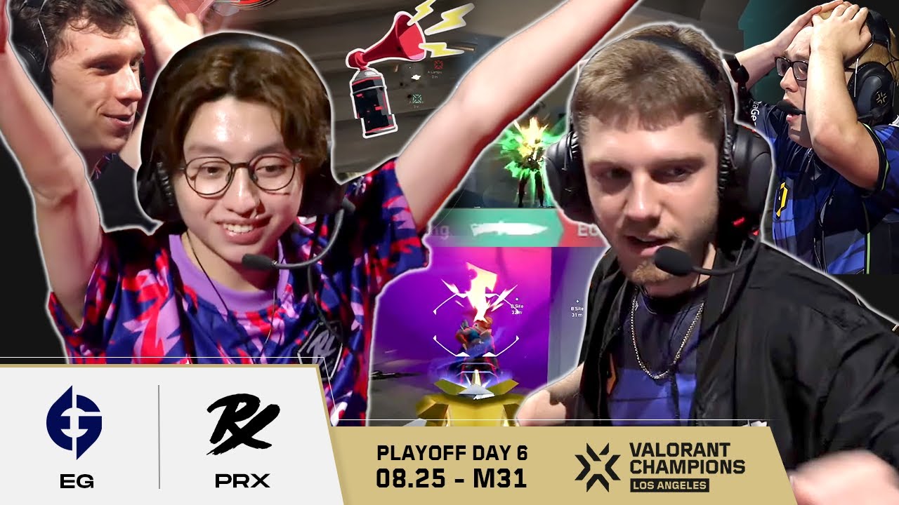 명장면이 너무 많아서 썸네일에 다 못 넣었습니다 | EG vs. PRX | PLAYOFFS 6일차 MATCH 31  H/L 08.25 | 발로란트 챔피언스 2023