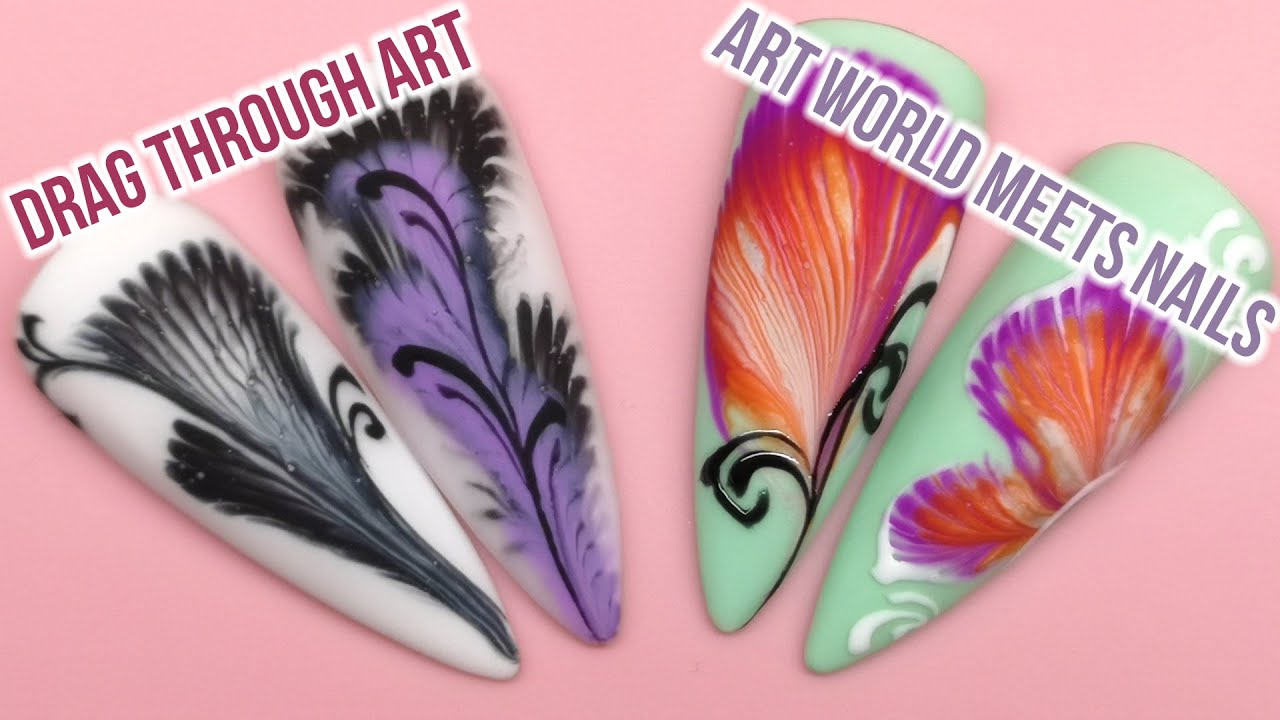 Drag Through Effect - Art Techniques on Nails