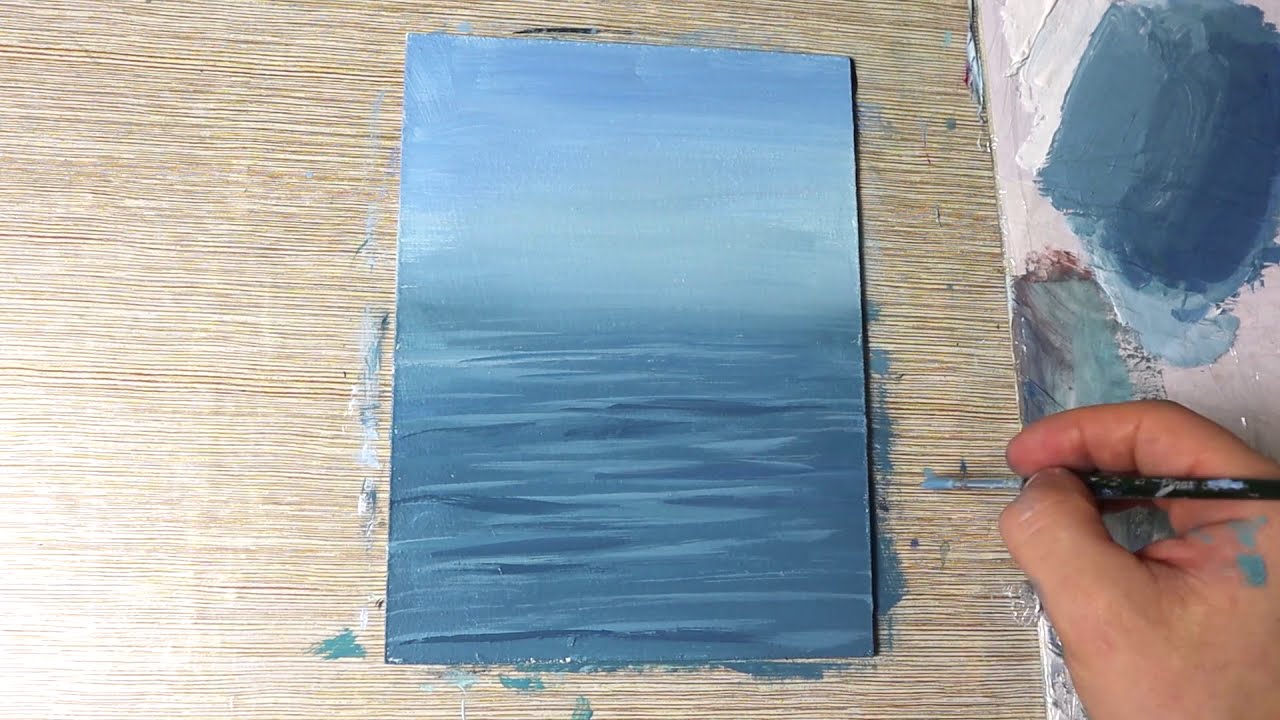 SailBoat Super speed and easy painting / Acrylic Painting for Beginners