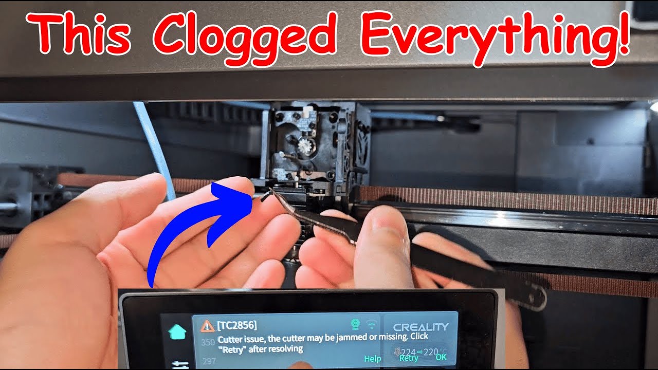 Creality K2 Plus Filament Jam | Extruder Disassemble
