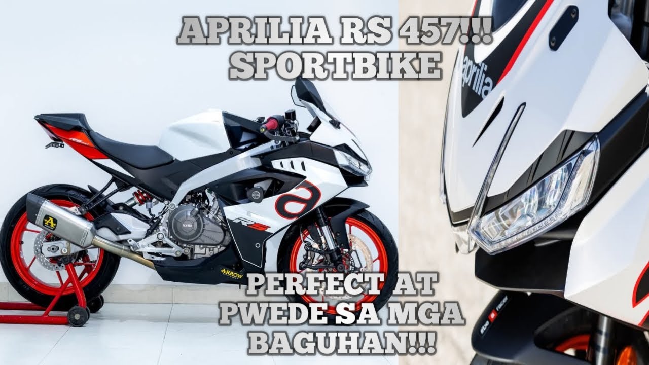 APRILIA RS 457 SPORTBIKE NA MAY MAANGAS AT MAGANDANG PERFORMANCE!!!ABOT KAYA AT PWEDE SA MGA BAGUHAN