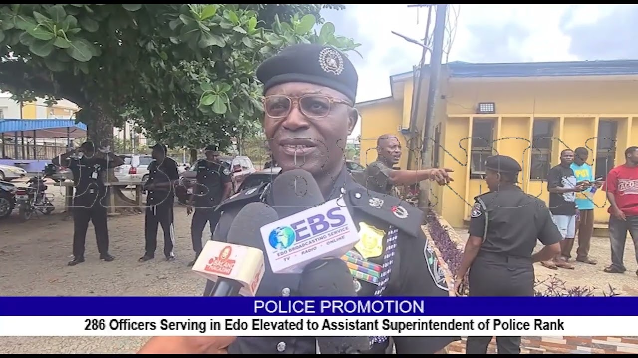 POLICE PROMOTION:286 Officers Serving in Edo Elevated to Assistant Superintendent Of Police Rank