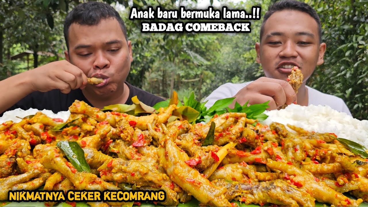 BADAG COMEBACK ! MUKBANG CEKER BUMBU KECOMBRANG PEDAS MANIS, NGALIMED NA KACIDA PISAN
