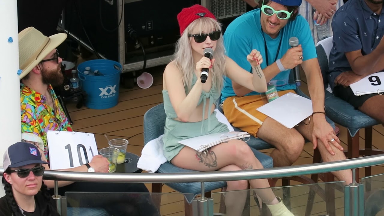 3/5 Paramore Judges Bellyflop Contest @ Parahoy 4/07/18