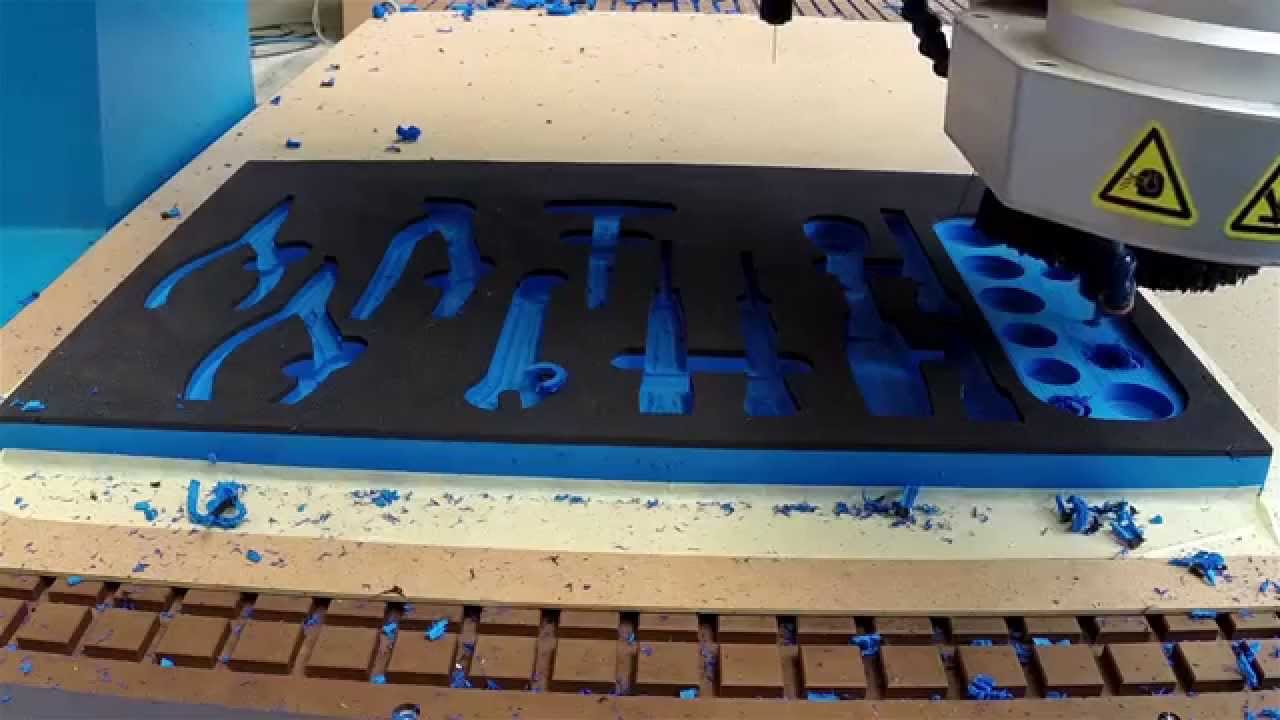 Cutting packaging foam with industrial router