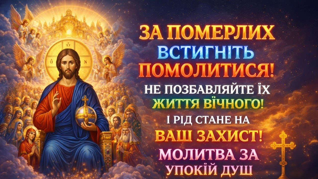 13 лютого ПЕРЕД БАТЬКІВСЬКОЮ СУБОТОЮ ЗА ПОМЕРЛИХ! НЕ ПОЗБАВЛЯЙТЕ ЖИТТЯ ВІЧНОГО! молитва за упокій