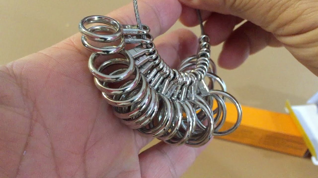 Unboxing DOLAIMI Stainless Steel Ring Sizer, Mandrel Finger Sizing Stick Tool