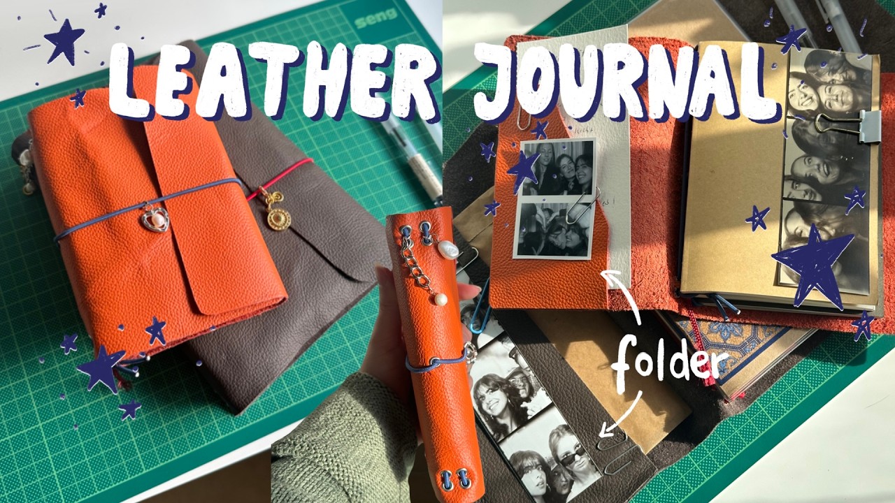 Кожаная обложка для журнала | В стиле Луизы Кармен | Быстро, просто, дёшево