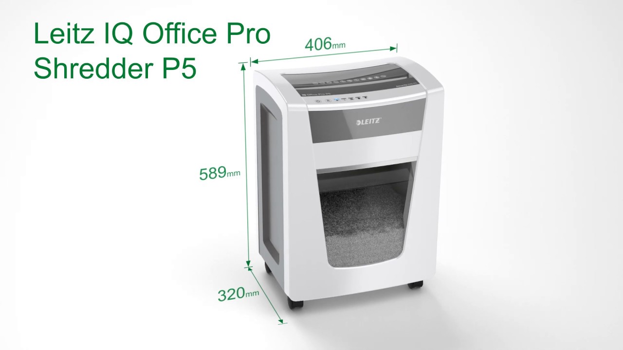 Leitz IQ Office Pro Paper Shredder P5 (EN)
