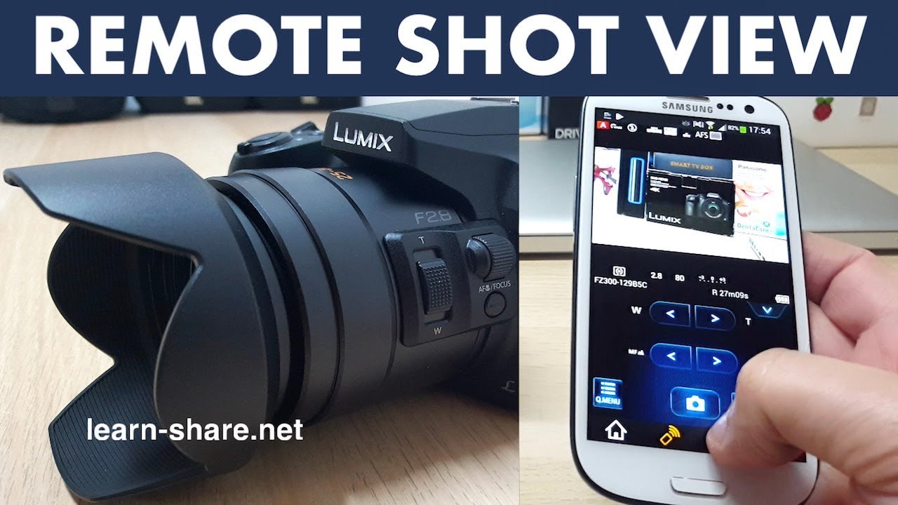 Настройка Wi-Fi в приложении Panasonic Lumix Image (дистанционная съемка)