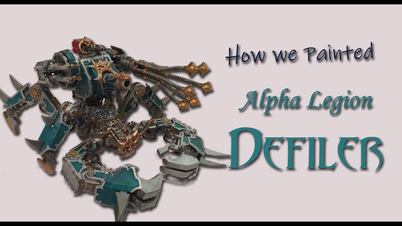 How to Paint Alpha Legion Defiler