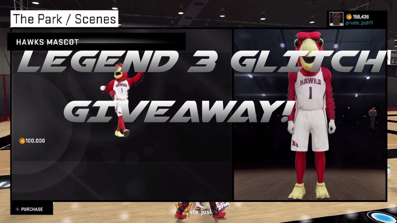 LEGEND 3 GLITCH GIVEAWAY + MASCOT NBA 2K15 PS4