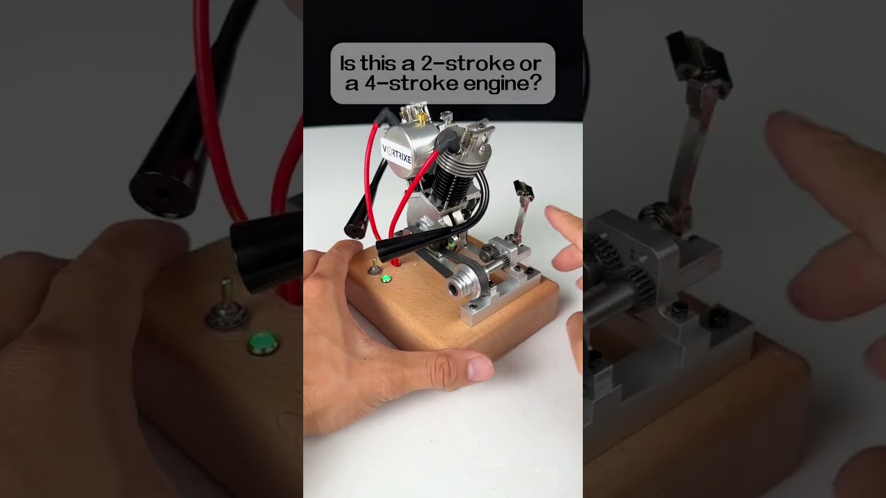 Is this a 2-stroke ora 4-stroke engine #v2 #mechanic #DIY #enginemodel