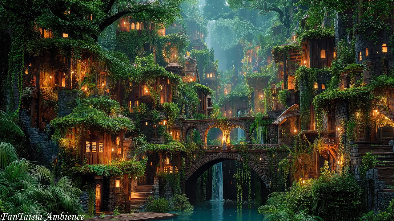 Celtic Harp and Flute - Healing Music - Deeply Relaxing and Soothing Music, Mossy Medieval Castle