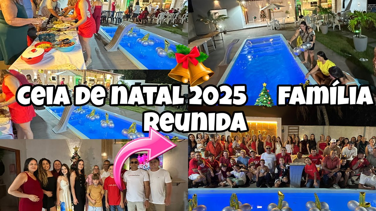 FESTA CEIA DE NATAL 🎄 2025 FAMÍLIA REUNIDA BANDA AUVIVO CEIA NATALINA