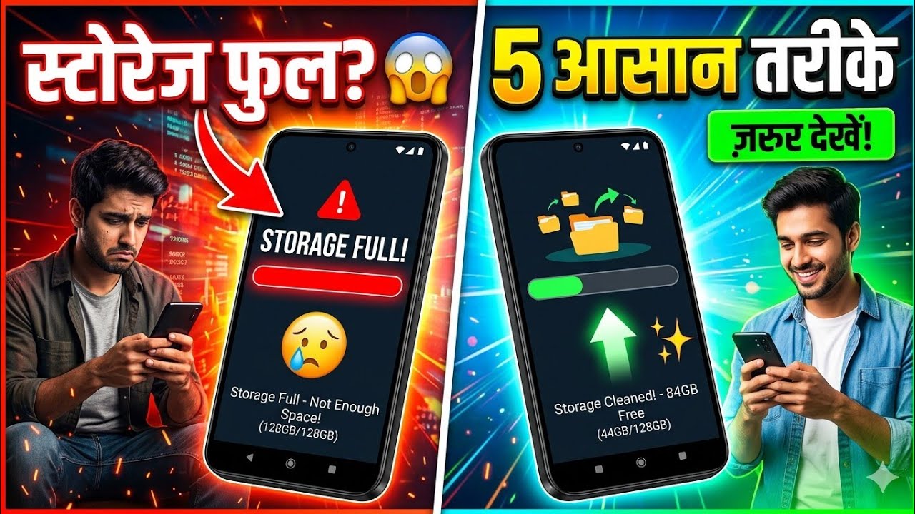 Mobile Storage Full Problem Fix | 5 Easy Tricks (2026) 📱⚡