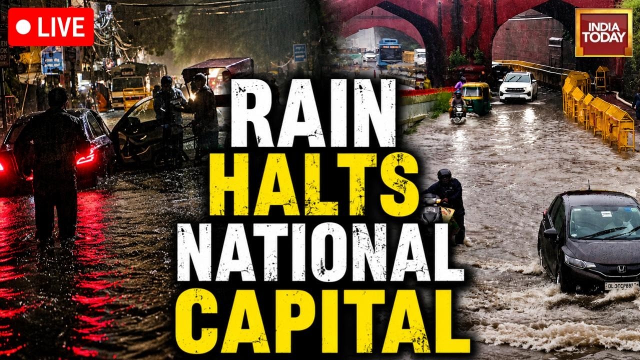 Delhi-NCR Heavy Rain LIVE News: Massive Waterlogging, Traffic Chaos, Gurugram Hospital Flooded