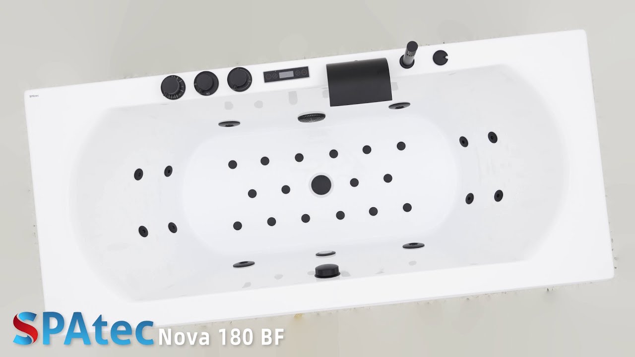 Spatec Nova 180 BF Hydromassage Bathtub