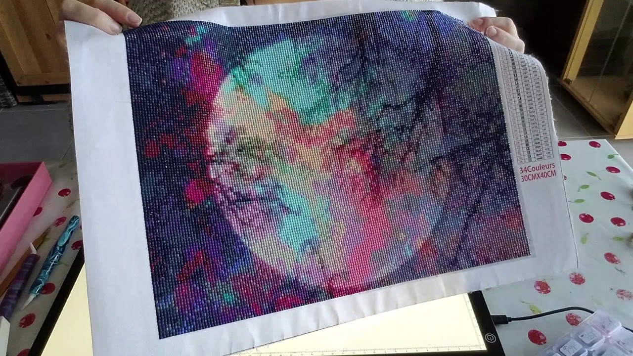 Diamond painting On finit le DP lune