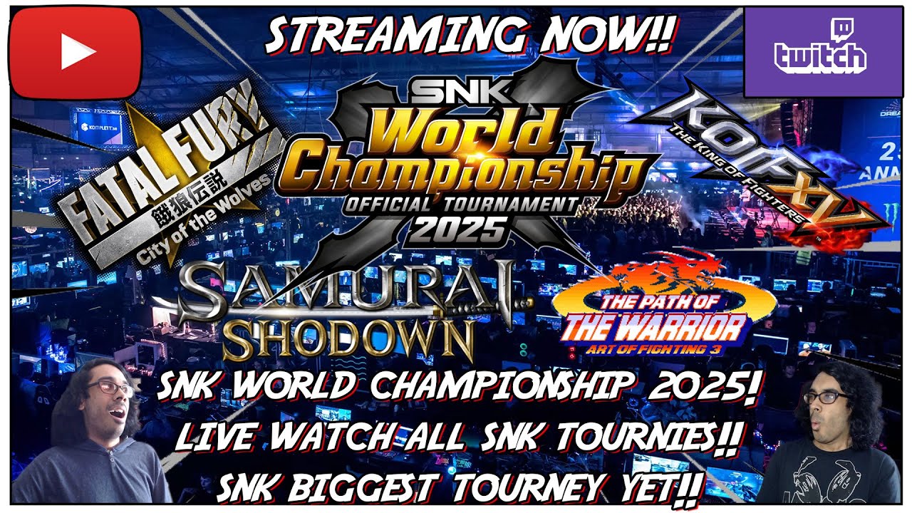 SNK WORLD CHAMPIONSHIP!! Live Watch All SNK Tournies!! SNK's Biggest Tourney Yet!! (11-2)