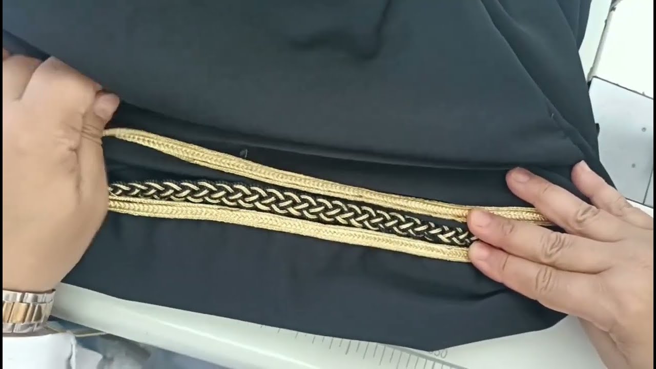 حل بديل العقاد ديل الجلابة او القفطان ##قفطان_مغربي ##طريقة مبهرة ##