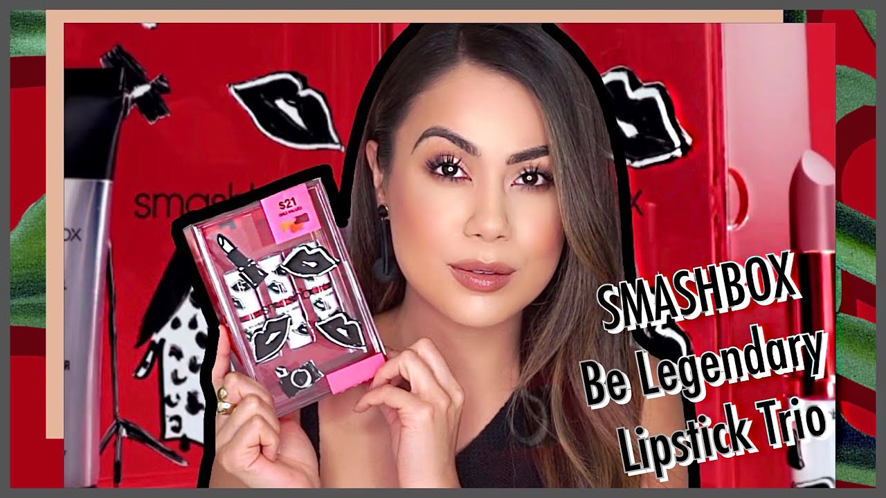 SMASHBOX Be Legendary Lipstick Trio Set Swatch and Review
