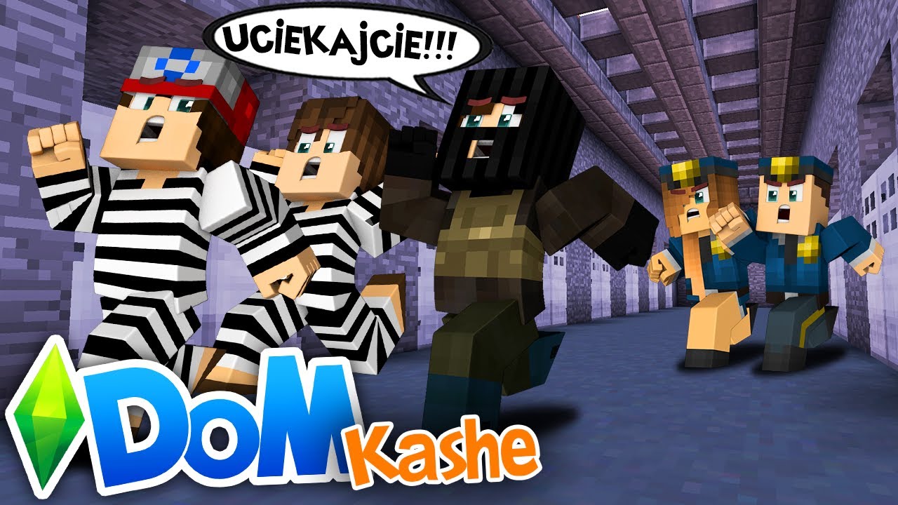 MINECRAFT DOM #6 - WIELKA UCIECZKA! *uciekamy z więzienia?!* | SIMSCRAFT WIĘZIENIE
