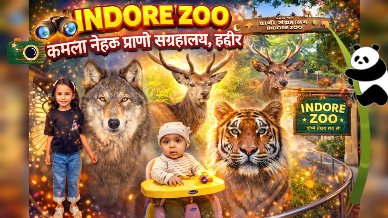 🦁 Indore Chidiya Ghar Tour | Kamla Nehru Zoo Full Vlog | Indore Zoo Adventure | Wild Life Close View