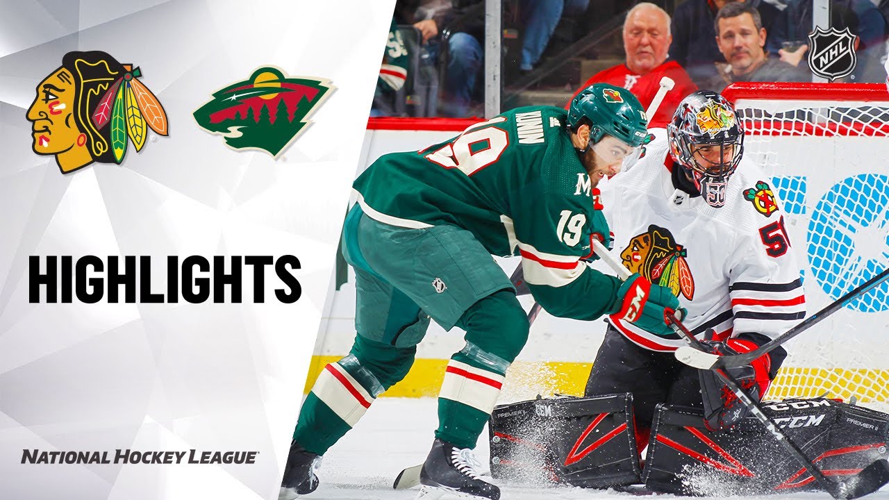 NHL Highlights | Blackhawks @ Wild 2/4/20