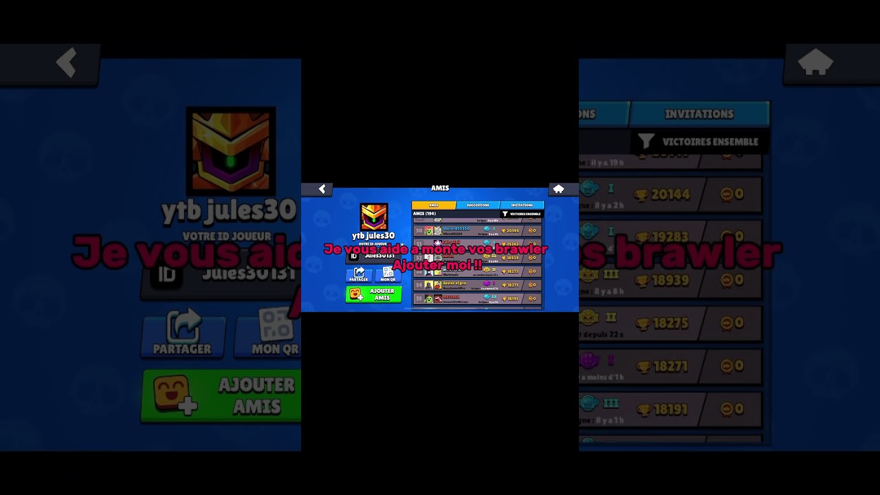 Je vous aide a monter votre compte #brawlstars #carry #aide #amis
