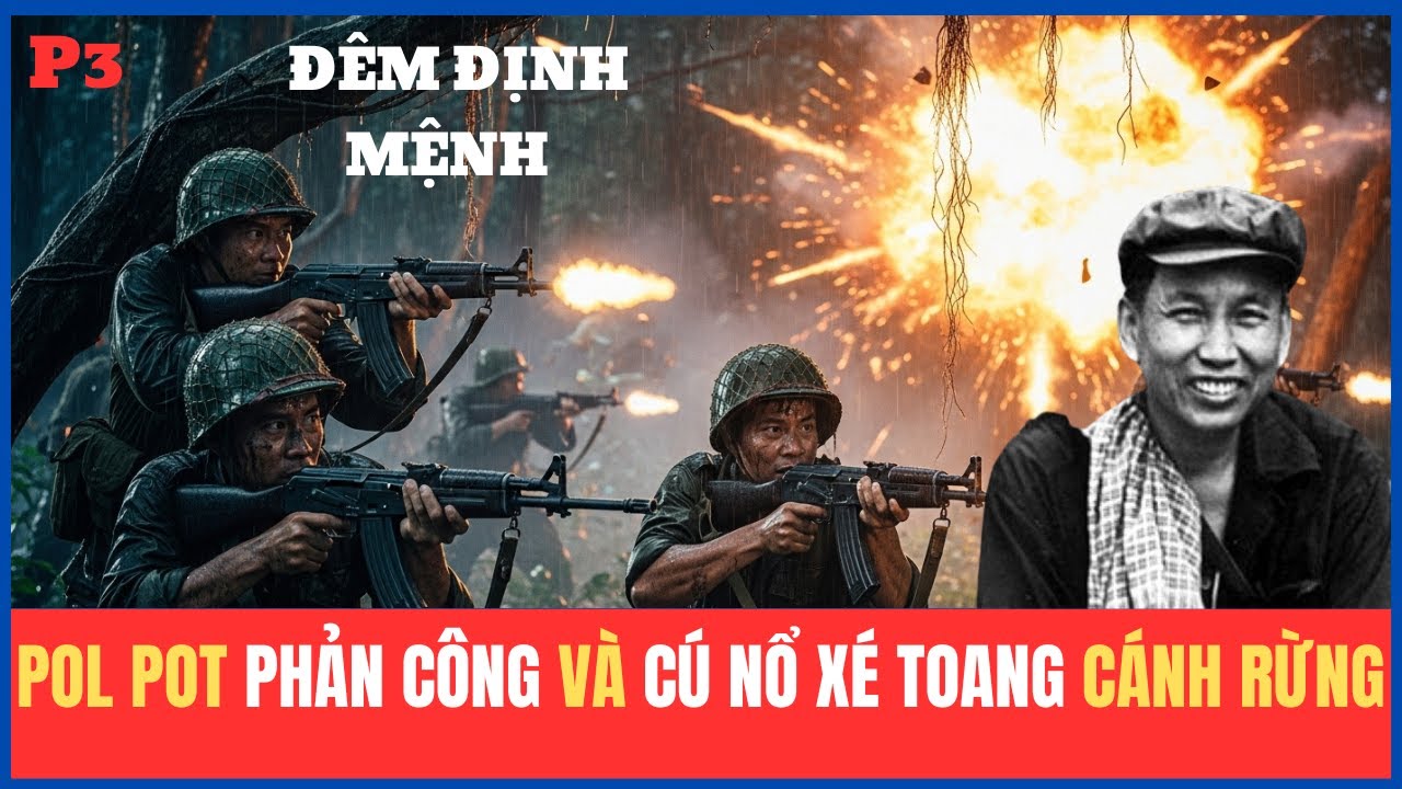 TRẬN PHẢN CÔNG KHỐC LIỆT Của Khmer Đỏ Và Cú Nổ Xé Toang Một Cánh Rừng Chiến Trường K